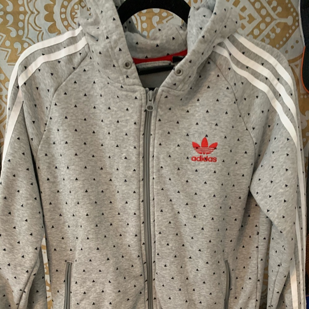 adidas zip up hoodie